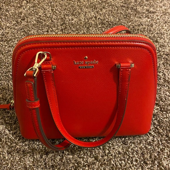 kate spade Handbags - Kate Spade Red Top Handle/Crossbody Bag